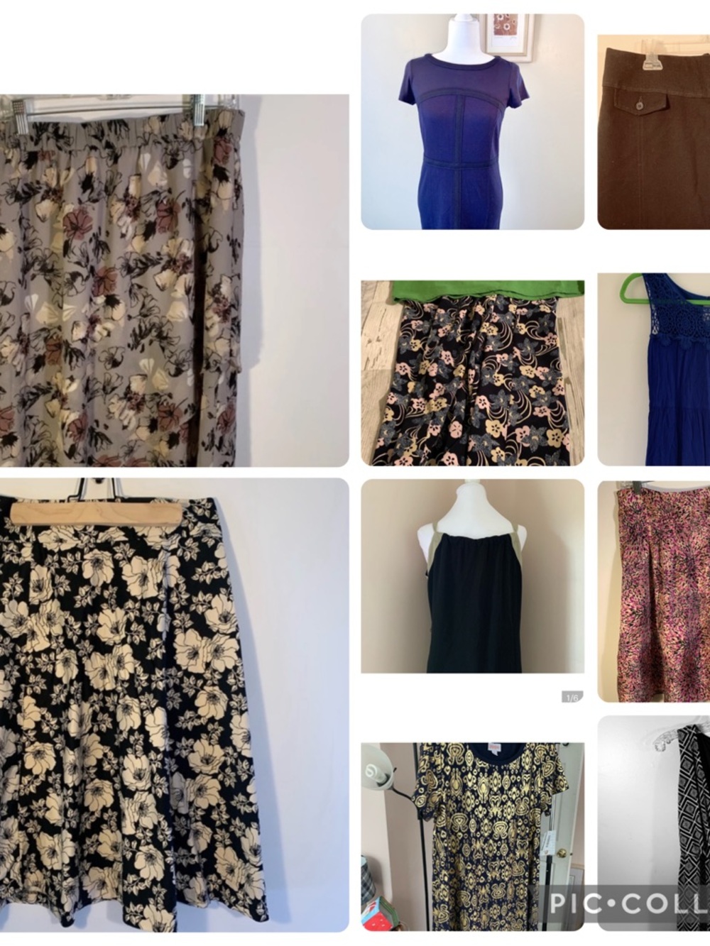 Lot of skirts and dresses